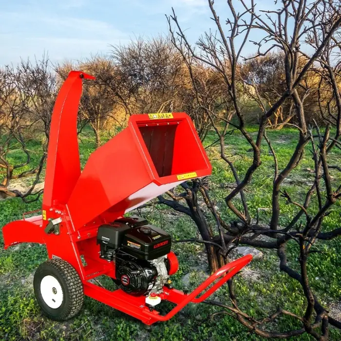 Customized Portable Chipper 100mm Branch Chipper Household Petrol Wood Shredder Cutting Capacity Crusher Farm Mulcher C — image 6