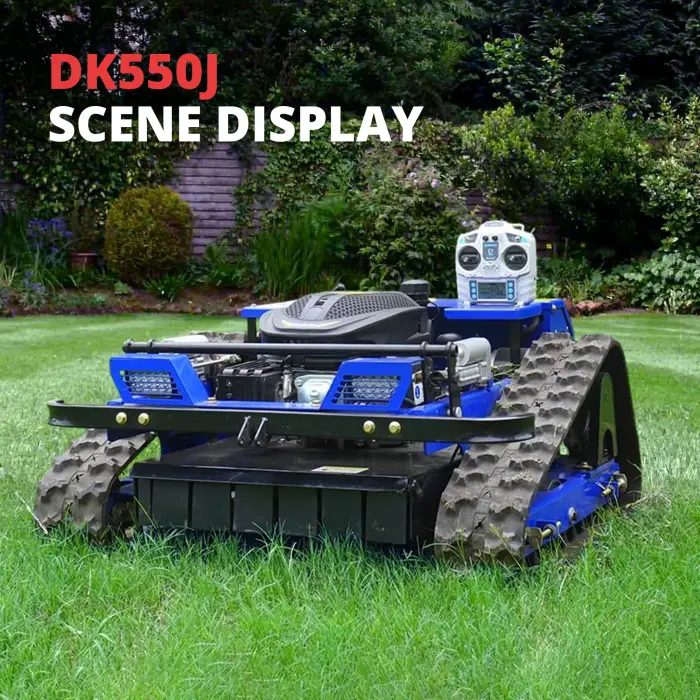 Customized 550mm Remote Control Lawn Mower robot Brush Cutter for Slopes Hills Weeds Pasture Orchard Grass Cutting Machine Robot — image 3