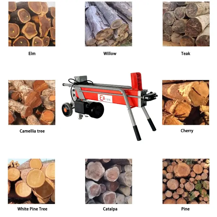 Customized Woer 8t Power Electric Hydraulic Splitter Electric 8t Machinery Forestry Machinery — image 7