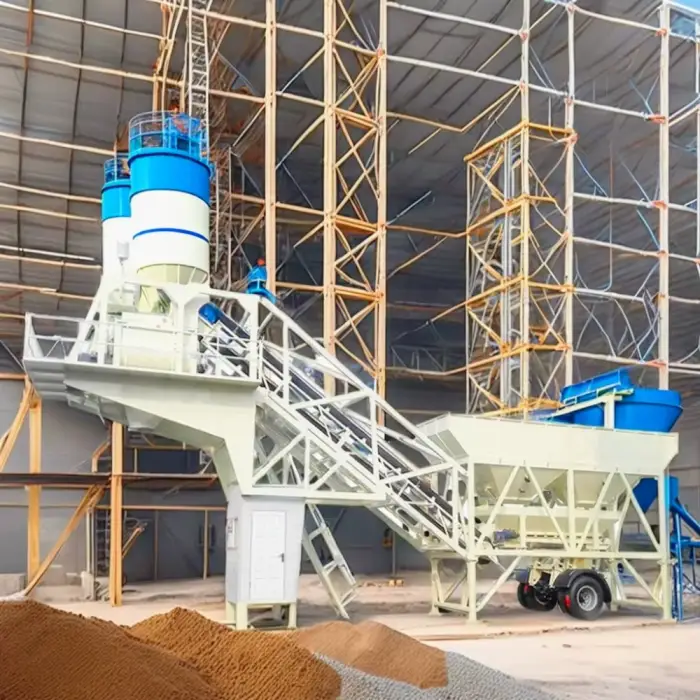 Mobile Wet Concrete Production Line Small Portable Batch Mix Plant All-Terrain Mobility High Capacity Construction Use Hot Deal — image 3