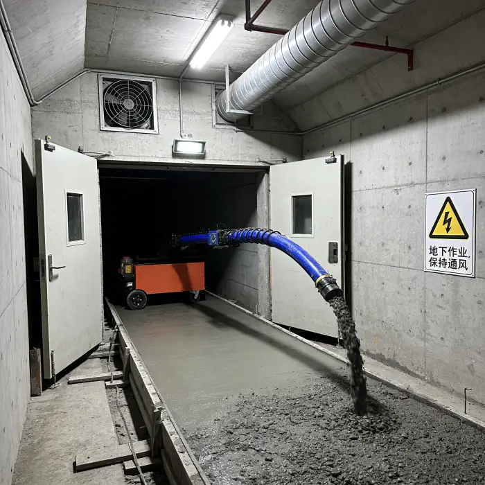Secondary Structure Concrete Pump Engine Vertical Column Feeder Fine Aggregate Cement Transportation Arm Screw Pump — image 5
