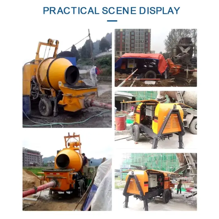 25M³/H Mini Concrete Mixer Pump Diesel Portable Concrete Conveying Pump High Efficiency Reliable Solution for Construction — image 2