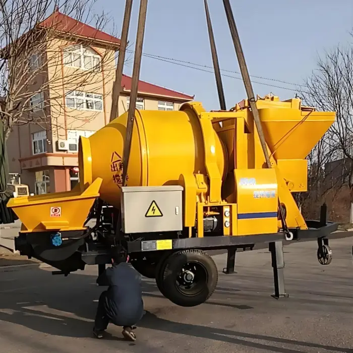 25M³/H Mini Concrete Mixer Pump Diesel Portable Concrete Conveying Pump High Efficiency Reliable Solution for Construction — image 4