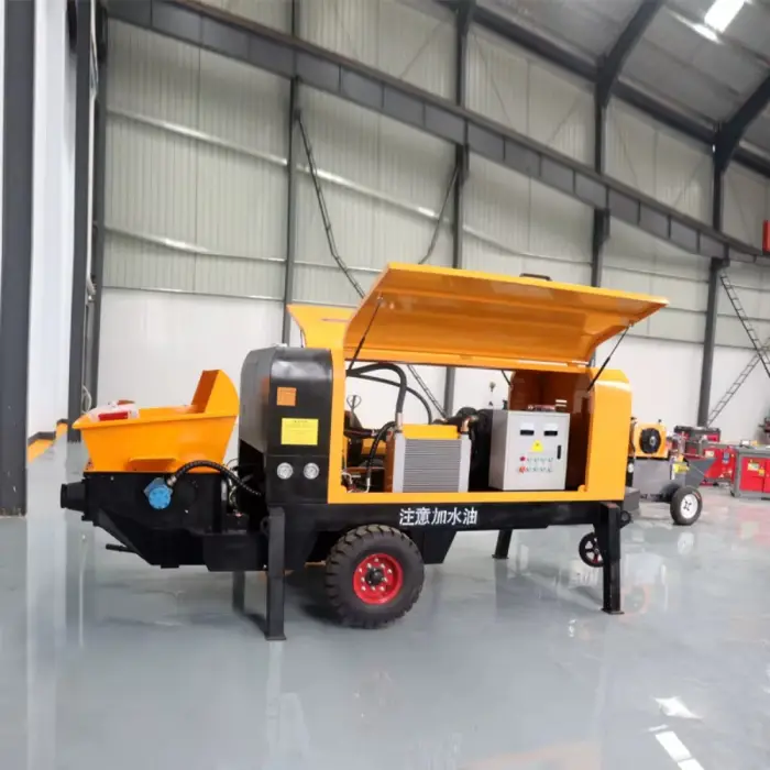 Concrete Mixer Pump 30 M³/H Capacity Electric Diesel Power Construction Machine Portable Cement Mixing Pumping Equipment — image 5