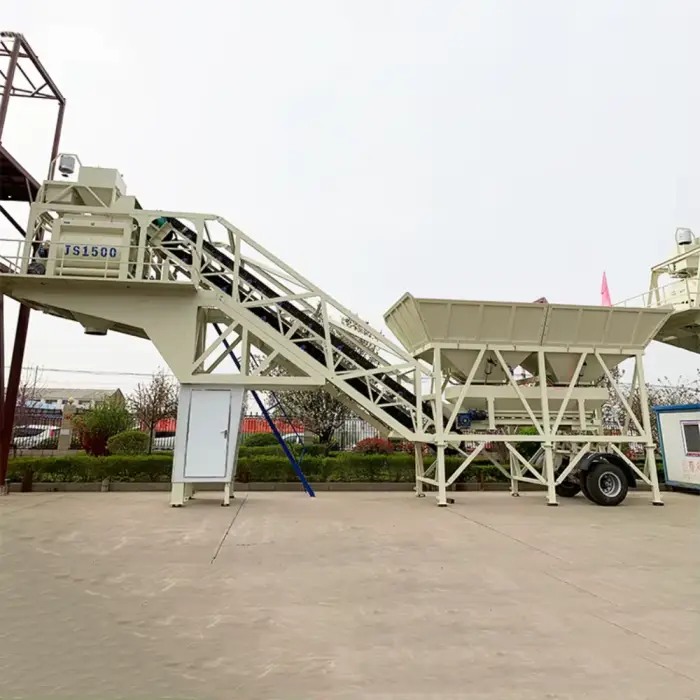 25-100m3/h Mobile Mixing Station Mini Concrete Plant High Efficiency Construction Equipment Silent Operation Low Maintenance — image 4