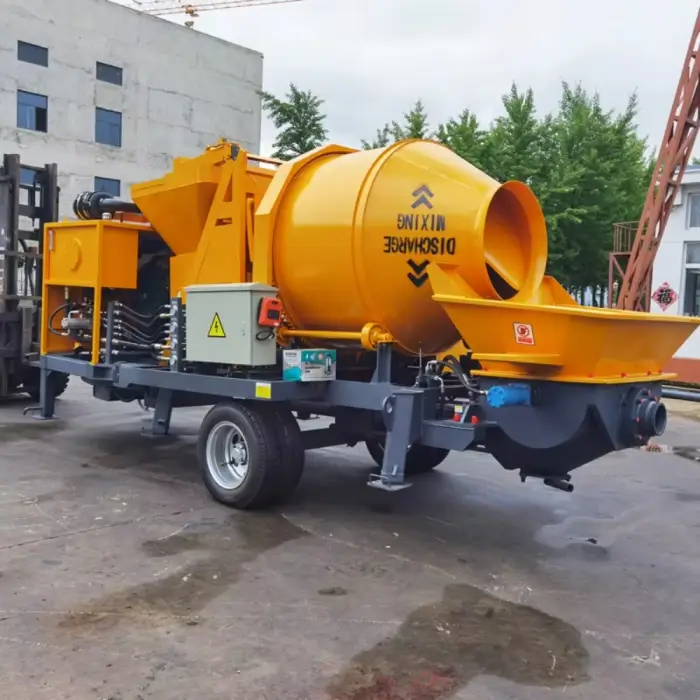 Diesel Concrete Mixer with Pump 30m3/h 50m3/h Integrated Design Heavy Duty Construction High Efficiency Mixing and Pumping — image 4