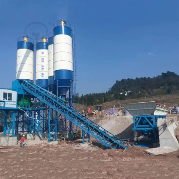 Cement Mixing Station High Efficiency Production Line Core Motor Concrete Batching Plant Mobile Ready Factory Direct Sales — image 4
