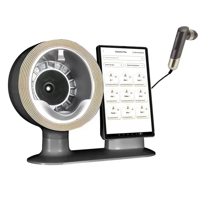 Smart AI 3D Slice Facial Imaging System Android Moisture Assessment for Texture Targeted Face Test EU/US Plug Via WiFi — image 3