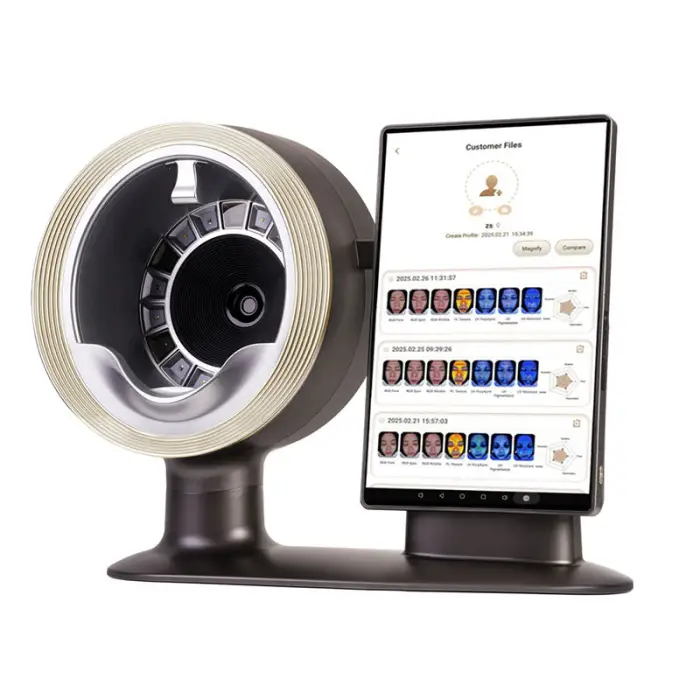 Smart AI 3D Slice Facial Imaging System Android Moisture Assessment for Texture Targeted Face Test EU/US Plug Via WiFi — image 5