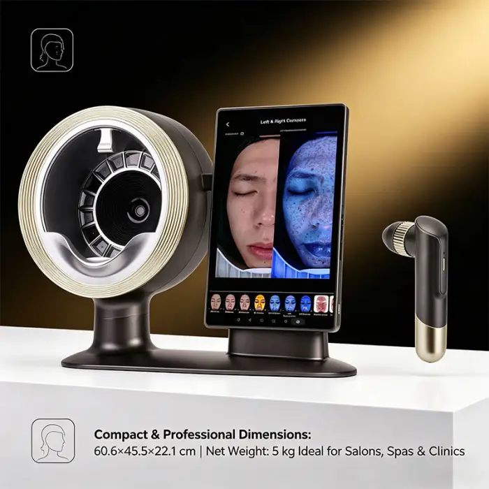 Smart AI 3D Slice Facial Imaging System Android Moisture Assessment for Texture Targeted Face Test EU/US Plug Via WiFi — image 7