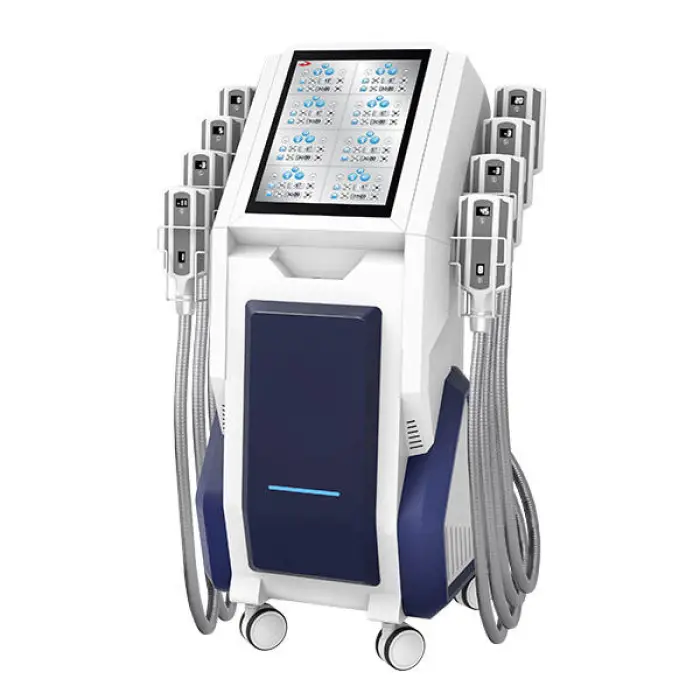 Professional 8 Handles Cryolipolysis Fat Loss Cryotherapy Body Slimming Weight Loss 8 EMS+cryo Plates Cellulite Removal Machine — image 7