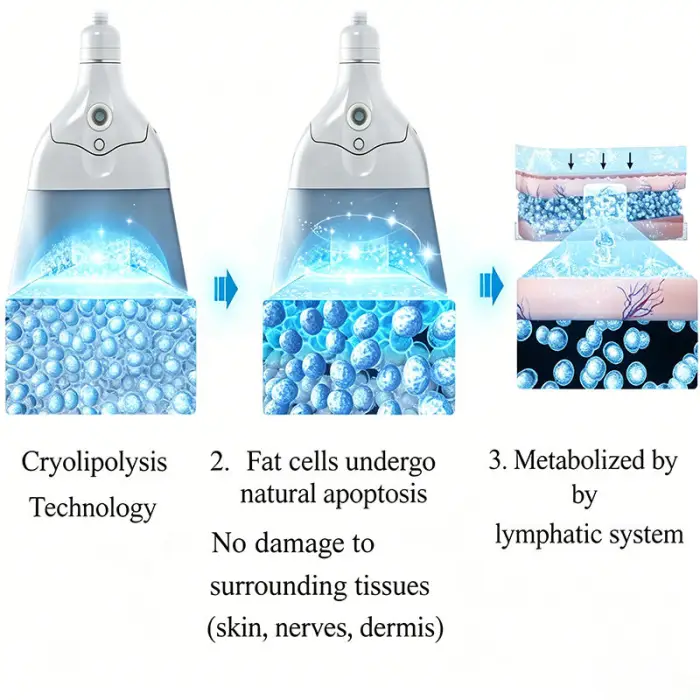 Flat Cryo Plate Fat Freezing RF Cavitation for Machine for Face Fat Reduction Body Contouring for Home Beauty Salon Use — image 4