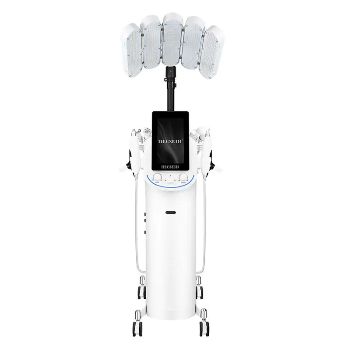 11 Handles Oxygen Facial Machine with PDT Light Therapy for Deep Cleansing Wrinkle Removal Acne Control & Skin Brightening — image 5