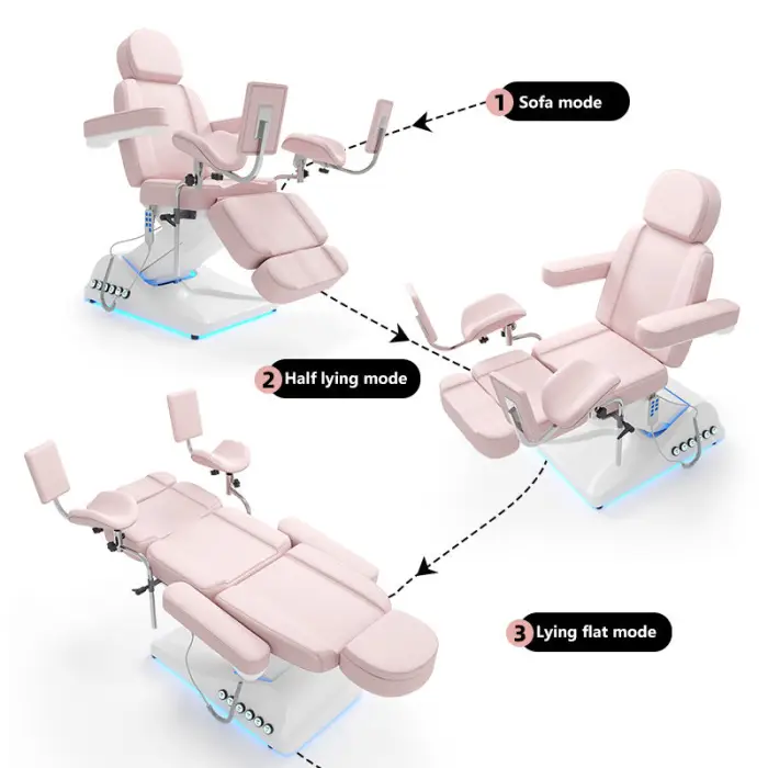 Bed Chair Gynecology Bed for Hospital Massage Robot Facial Spa Table Lash Tattoo Massage Bed — image 5