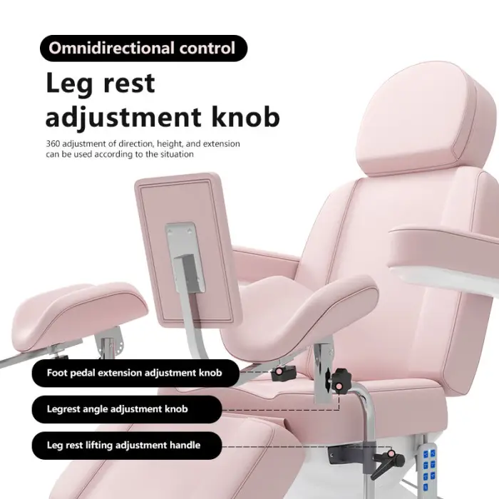 Bed Chair Gynecology Bed for Hospital Massage Robot Facial Spa Table Lash Tattoo Massage Bed — image 6