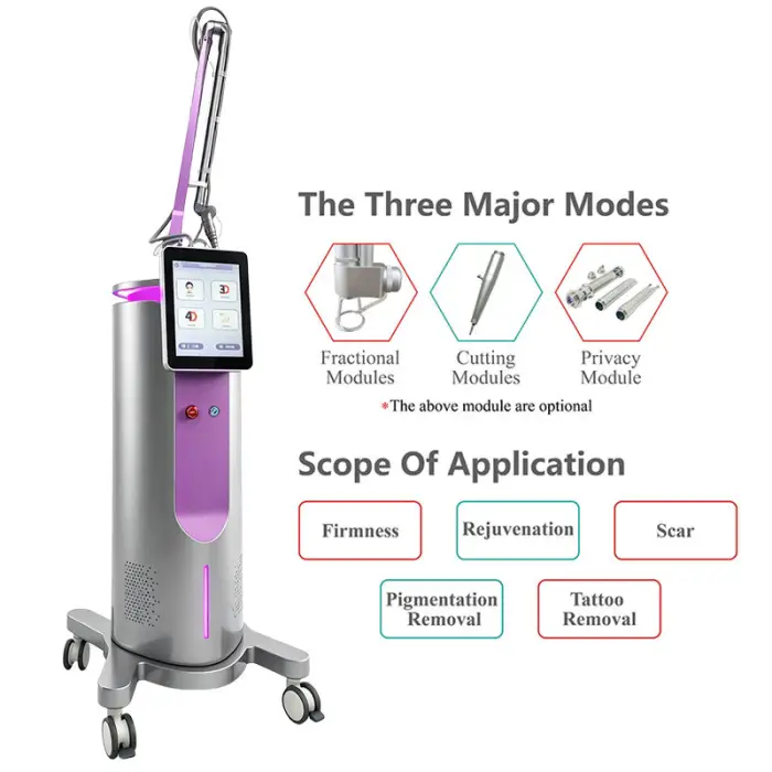 Co2 Fractional Laser 10600nm High Strength Semiconductor Cooling Stationary Commercial Beauty Equipment Multi-function 1 Year — image 5
