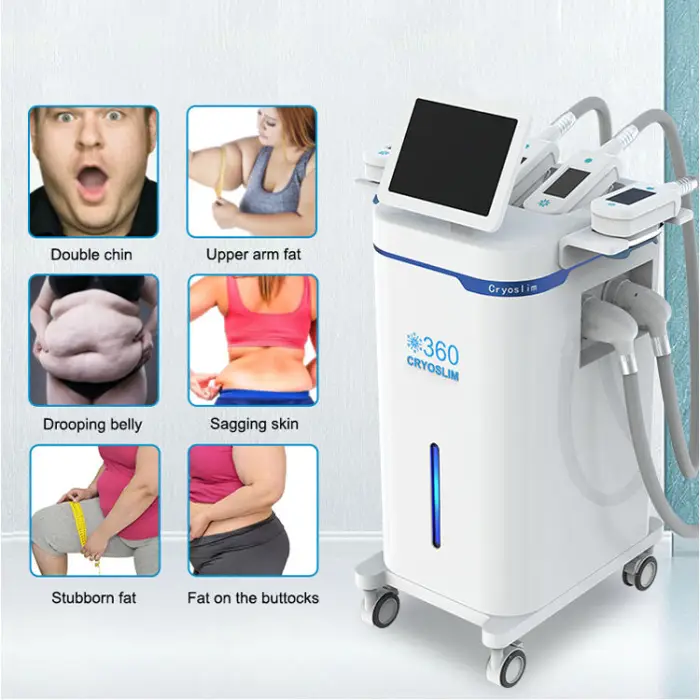 Cryolipolysis-4-Handle Hot Sale 360 Cryolipolysis Slimming Three Cryo Handles 360 Fat Freezing Machine for Weight Loss Use — image 3