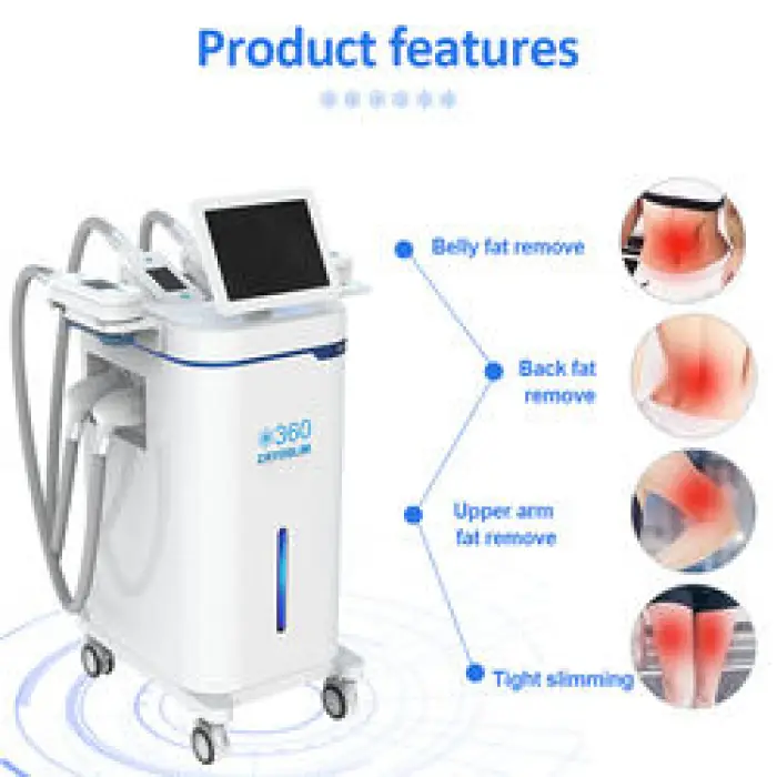 Cryolipolysis-4-Handle Hot Sale 360 Cryolipolysis Slimming Three Cryo Handles 360 Fat Freezing Machine for Weight Loss Use — image 4