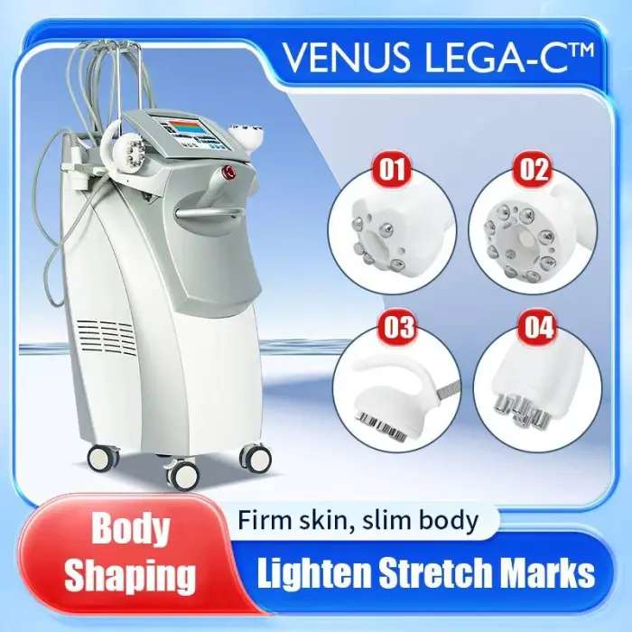 4 Handles Venus Lega-C Body Shaping Machine RF Skin Tightening Cellulite Reduction & Stretch Mark Removal Beauty Equipment — image 4