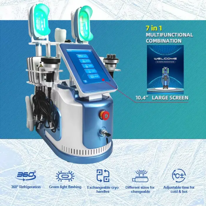 Multifunction 360 for Cryolipolysis Body and Face Fat Freezing Machine 40K Cavitation Cryotherapy Equipment for Weight Loss — image 3