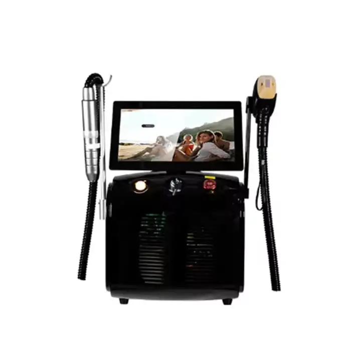 Portable White Nd Yag Laser Machine IPL Opt Tattoo Removal RF Skin Lifting Diode Opt Hair Removal Model Number ICE Pico Laser — image 3