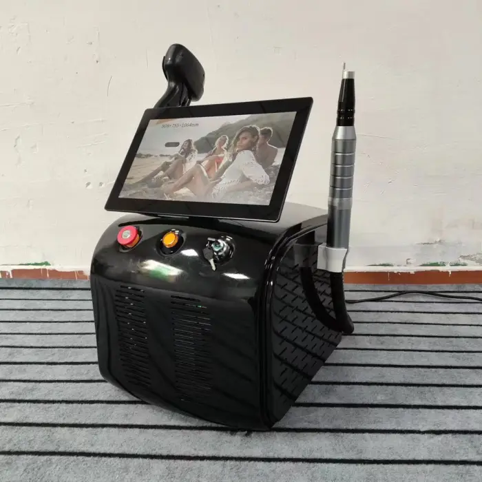 Portable White Nd Yag Laser Machine IPL Opt Tattoo Removal RF Skin Lifting Diode Opt Hair Removal Model Number ICE Pico Laser — image 5
