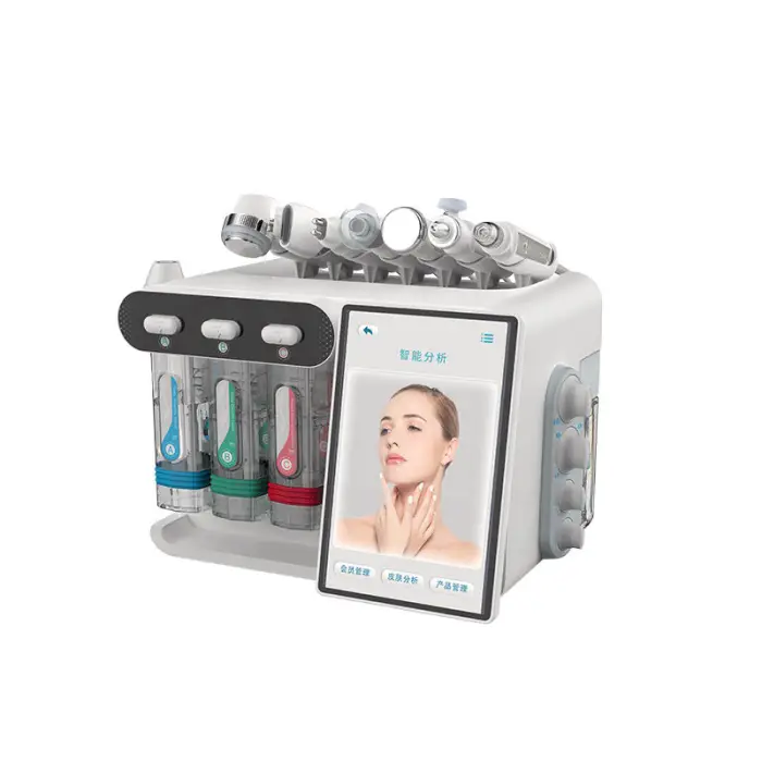 8-in-1 Hydra Dermabrasion Facial Machine with Hydro Aqua Peeling & Oxygen Jet Peel for Skin Rejuvenation and Face Care — image 3