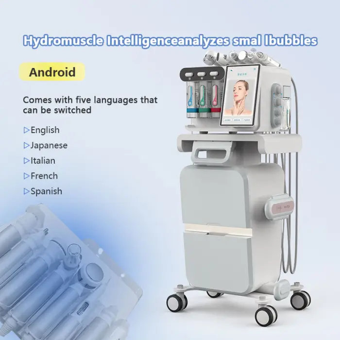8-in-1 Hydra Dermabrasion Facial Machine with Hydro Aqua Peeling & Oxygen Jet Peel for Skin Rejuvenation and Face Care — image 6
