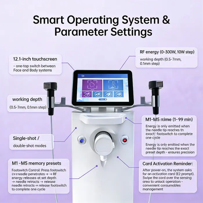 M8 Pro RF Crystallite Advanced Microneedling System 12P 24P 40P Nanocrystalline Head for Nose Pore Treatment Dark Circles — image 5