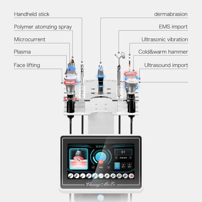 Portable Peeling Water 8 In1 Hydro Oxygen Jet Peel Aqua Peeling Deep Cleaning Small Bubble Microdermabrasion Facial Machine — image 4