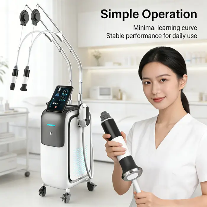 2026 Hot EMS RF Body Firming Machine 2.45GHz Detachable Handle Cold Hammer Monopolar Skin Cellulite Reduction Equipment — image 3