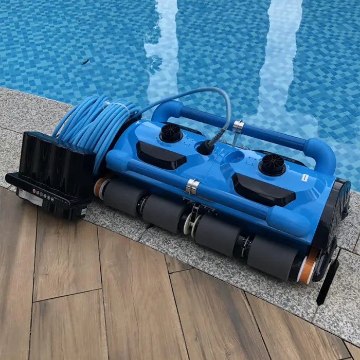 Pool Automatic Cleaning Robot Machine 2*2 Clean the Leaf Auto with Control Box Pool Wall Cleaning Robot — image 5