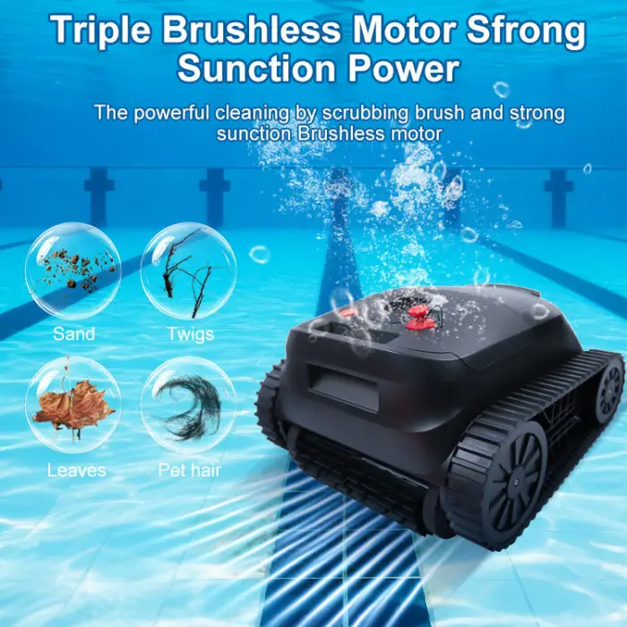 High Quality Efficient Swimming Pool Cleaning Robot Factory Wholesale Automatic Tool & Accessory — image 4