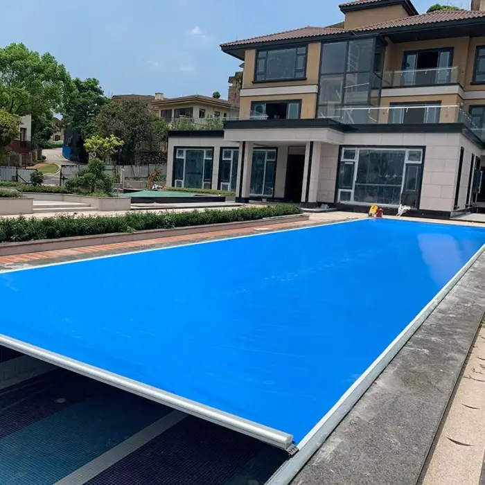 Chinese Factory Convenient and Durable Top-mounted Automatic Pool Cover Made of PVC for Swimming Pool Applications — image 4