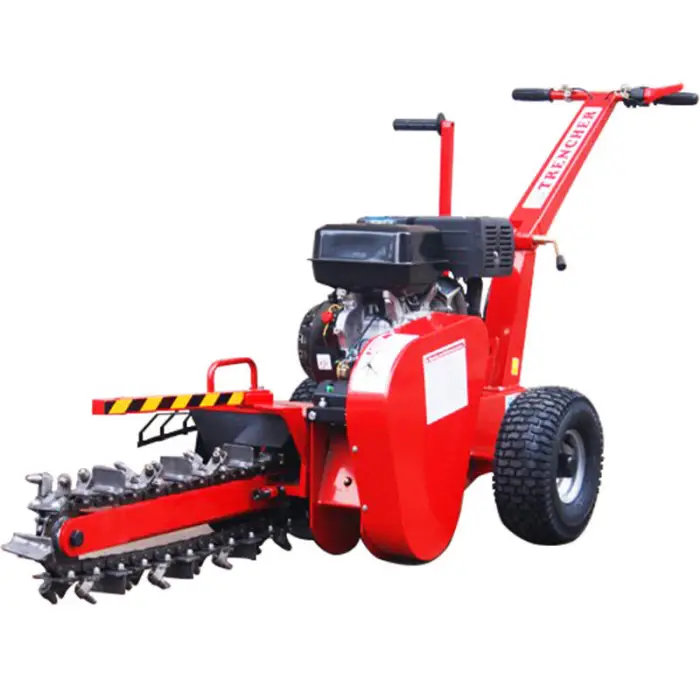 TR150 Mini Trencher Machine Walk Behind Digger with Single Chain Gear Core Components — image 3