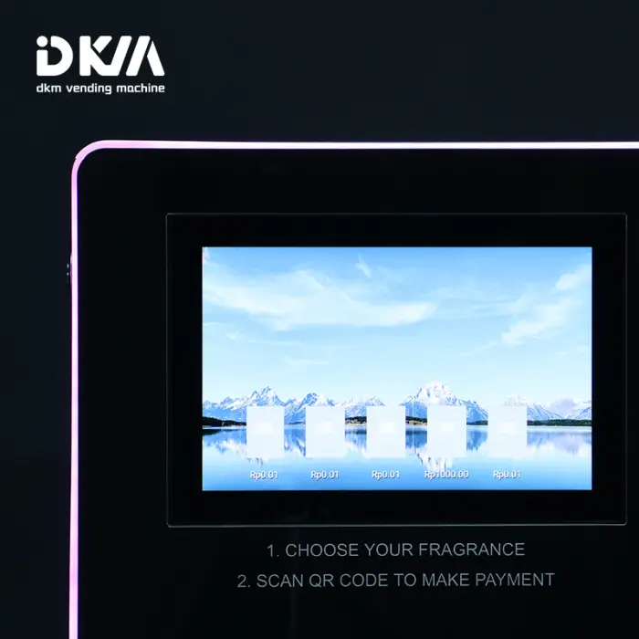 DKM High Quality Perfume Tester Wending Vending Machine Perfume Vendor Machine Spray With QR Code Payment — image 6