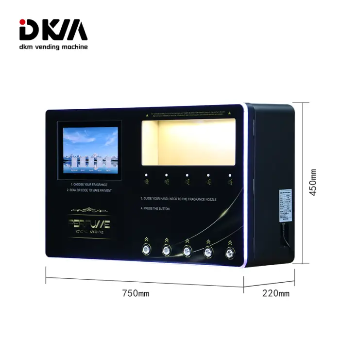 DKM High Quality Perfume Tester Wending Vending Machine Perfume Vendor Machine Spray With QR Code Payment — image 7
