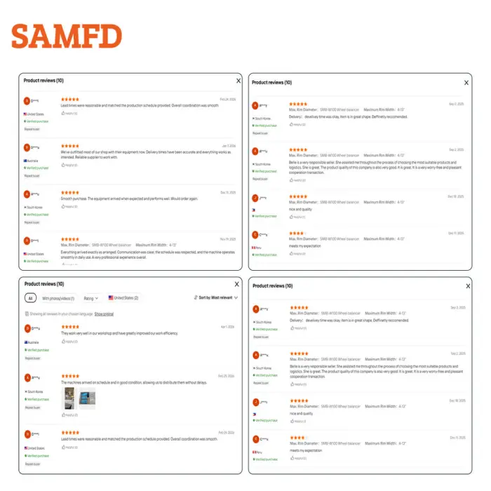 SAMFD Workshop Tyre Shop Equipment and Tools Tire Service Package Solution Tire Changers and Wheel Balancers Combo — image 4