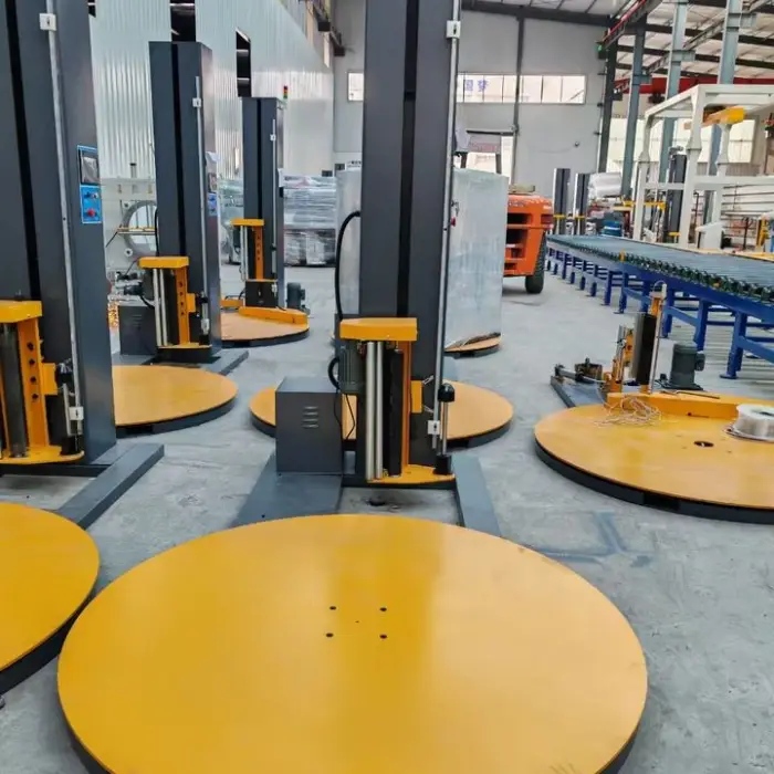 Pallet Stretch Wrapping Machine Pallet Wrapper Stretch Machine Wrap Fully Automatic Pallet Wrapping Machine — image 4