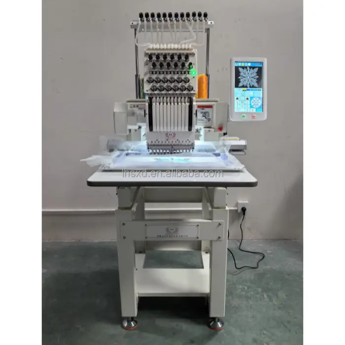 Small Embroidery Machine/Embroidery Machine Single-head 12 Needle/Embroidery Machine for T-shirt and Hat — image 3