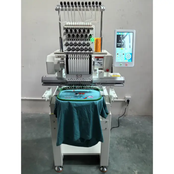 Small Embroidery Machine/Embroidery Machine Single-head 12 Needle/Embroidery Machine for T-shirt and Hat — image 4