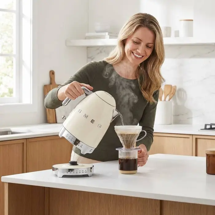 1.7L Stainless Steel Kettle Auto Shut Off Boil Dry Keep Warm With Scale Filter for Home Office 1.1.7L Large Capacity Stainless S — image 3