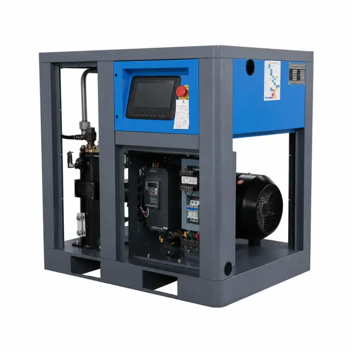 Airstone Factory Direct Sale 7.5KW 10HP 380V 7-10Bar Energy-saving PM VSD Oil Injected Industrial Screw air Compressor — image 6