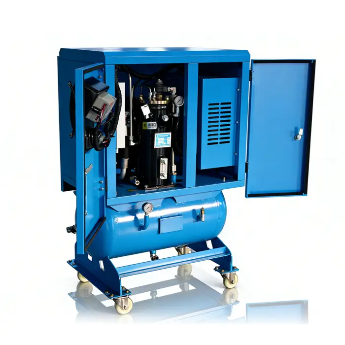 Easy Installation High Pressure Good Quality High Efficiency 15kw 20HP Fixed Speed Screw Type Air Motor Engine Air Compressor — image 4