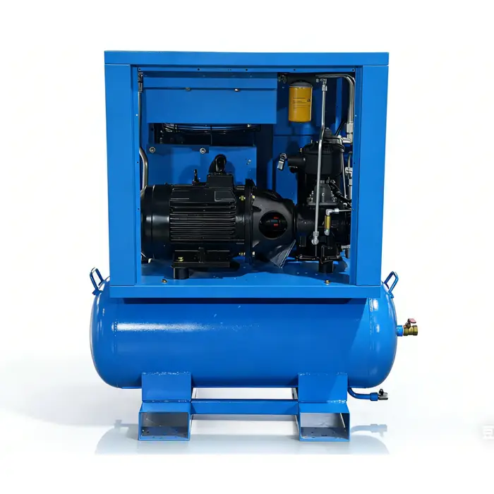 Easy Installation High Pressure Good Quality High Efficiency 15kw 20HP Fixed Speed Screw Type Air Motor Engine Air Compressor — image 5