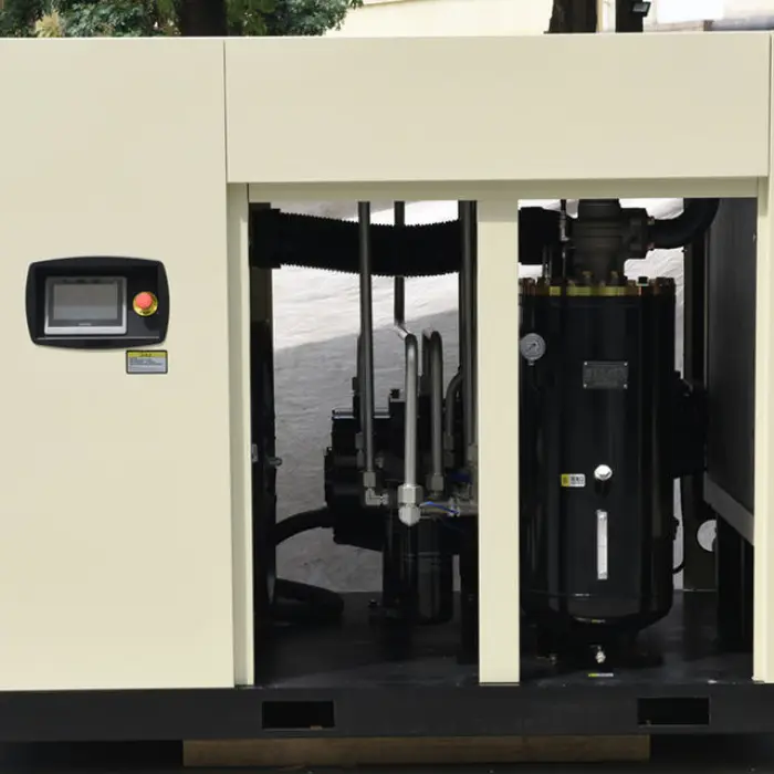 Airstone 55KW 75HP Double Stage PM VSD IP65 Oil Cooed Motor Screw Air Compressor with Waste Heat Recovery Pipeline — image 3