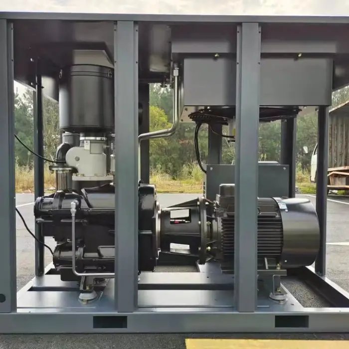 Airstone Factory Two Stage 75KW 100HP Double Stage PM VSD Screw Air Compressor 8Bar 10Bar 2 Stage Industrial Air-compressor Pump — image 4