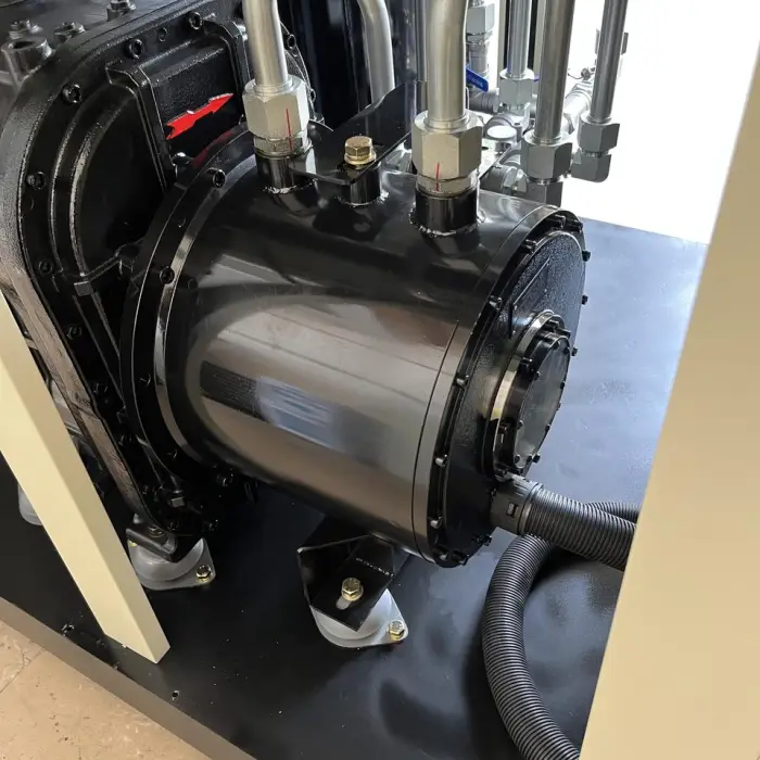 Airstone 250 CFM 37KW 50HP Double Stage PM VSD IP65 Oil Cooed Motor Screw Air Compressor with Waste Heat Recovery Pipeline — image 6