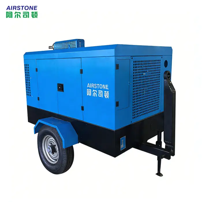 Airstone 5m³/min 8bar Diesel Portable Rotary Screw Air Compressor for Construction and Mining — image 6