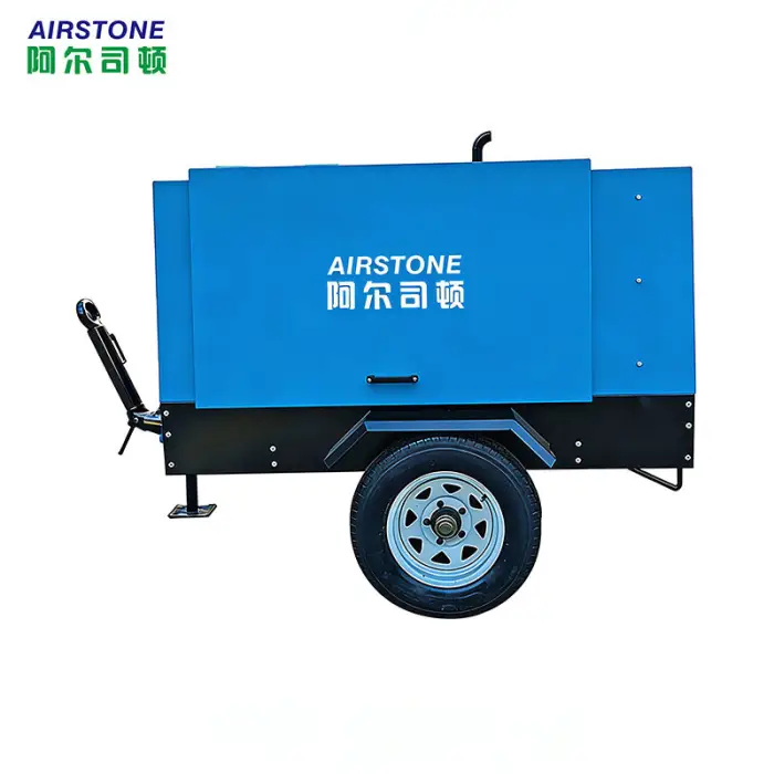 Airstone 5m³/min 8bar Diesel Portable Rotary Screw Air Compressor for Construction and Mining — image 7